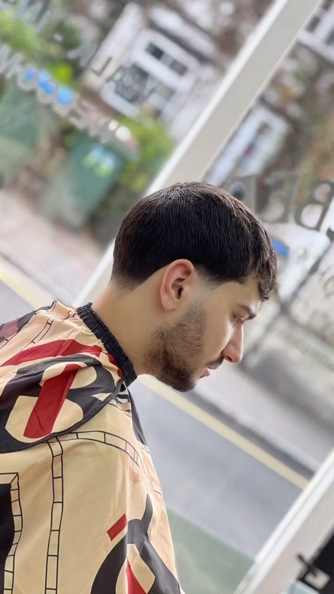 Part way through a cut, Kurd Barber Pulborough