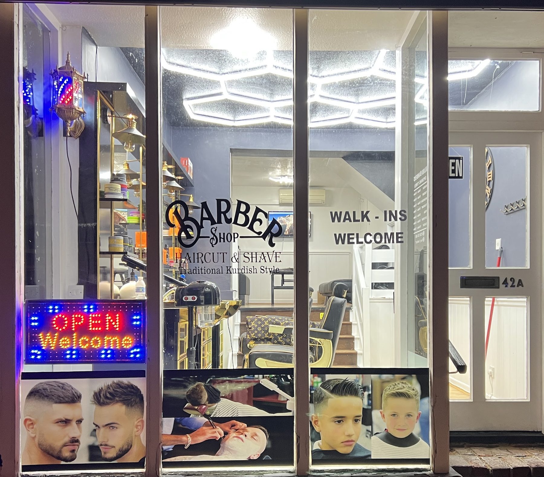 Haircut and shave, traditional Kurdish style, Kurd Barber Pulborough
