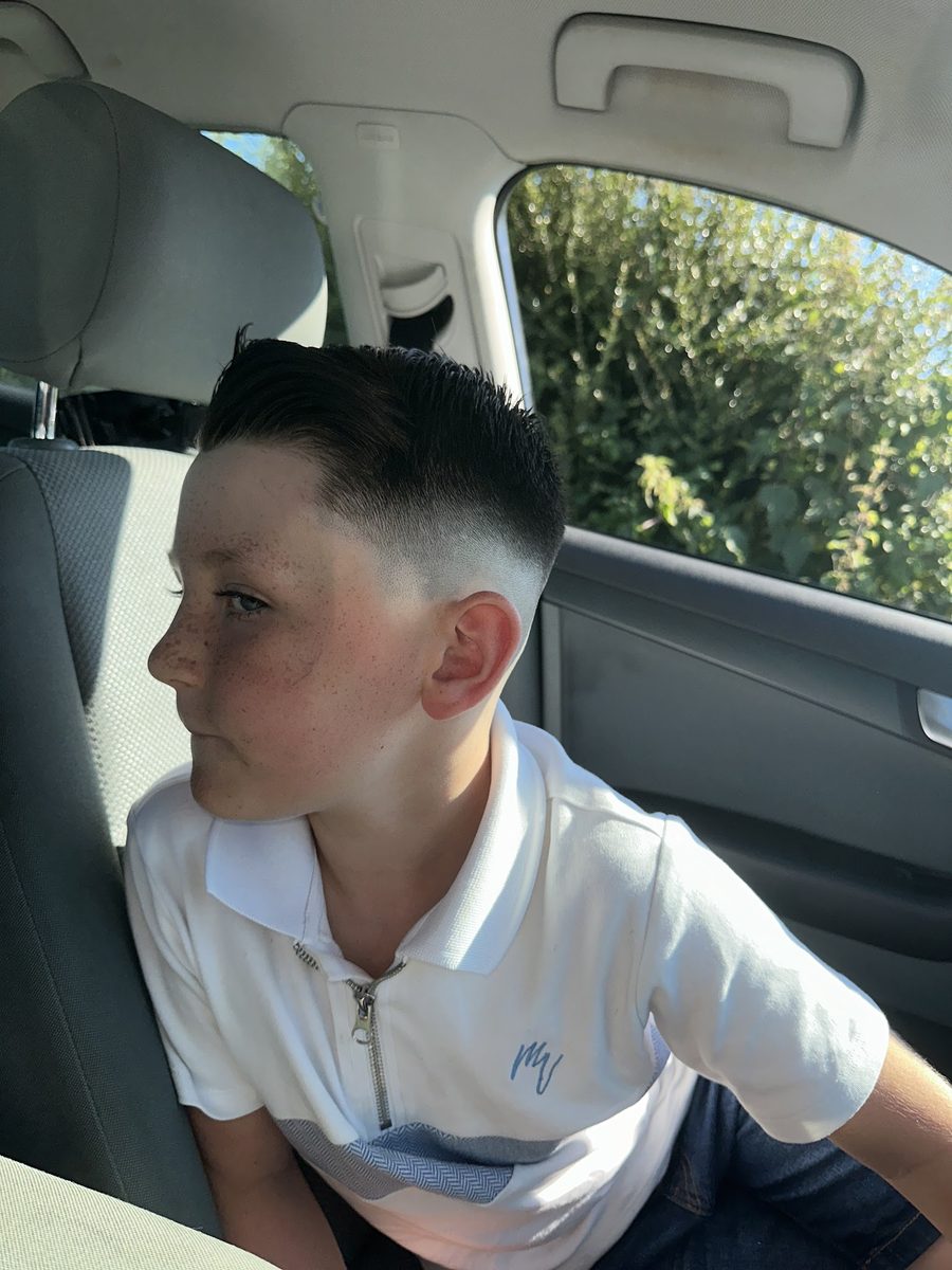 Skin fade with a styled top, Kurd Barber Pulborough